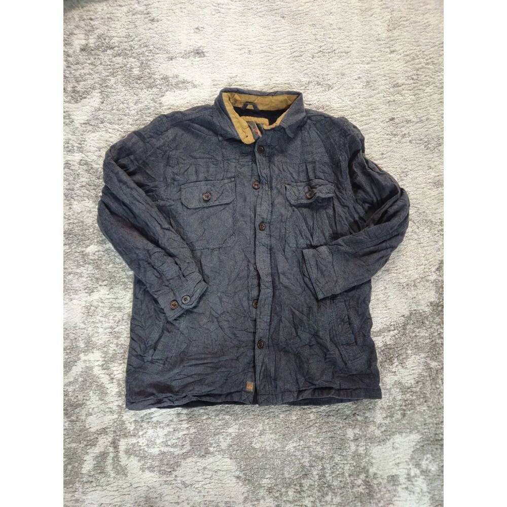 Northwest Territory Gray Men L Cotton Heavy Soft Shirt Jacket Lined